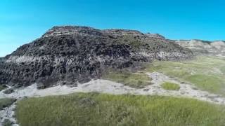 Flying in the Badlands near Drumheller Alberta [upl. by Jeroma]