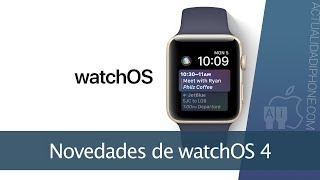 Novedades de watchOS 4 [upl. by Orlosky]