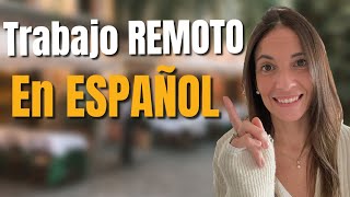 ✅ 10 páginas para de TRABAJOS REMOTOS  Trabajo Remoto En ESPAÑOL [upl. by Nnylirej922]