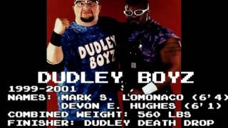 Dudley Boyz 1st Theme W bomb drop [upl. by Aeriell]