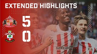 Extended Highlights  Sunderland AFC 5  0 Southampton FC [upl. by Huan]