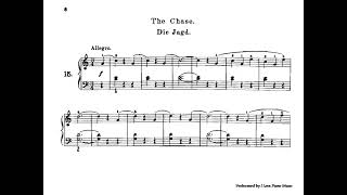 ABRSM Grade 1 Piano 2023 Exam Piece A6 Gurlitt The Chase  The Hunt Sheet Music  Piano Score [upl. by Ahsenahs]