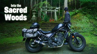 Motorcycle Travel  Riding into the Enchanted Forest Journey to a Hidden Shrine  Motovlog [upl. by Moulden]