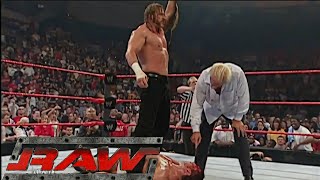 Triple H Attacks Batista Bloody RAW May 232005 [upl. by Scevo485]