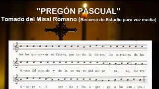 PREGÓN PASCUAL quotMisal Romanoquot México Versión actualizada [upl. by Ruby]