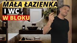 METAMORFOZA ŁAZIENKI I WC W BLOKU JAK URZĄDZIĆ MAŁĄ ŁAZIENKĘ [upl. by Nnylcaj]