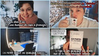 VLOG Chute discussion de quotchatelierquot et chronique lecture [upl. by Nonnerb262]