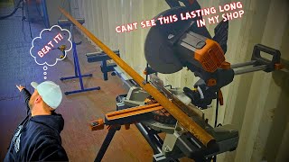 MOVING INTO THE SHIPPING CONTAINER WELD SHOP UNBOXING 10quot EVOLUTION SAW [upl. by Guss]