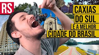 Por que CAXIAS DO SUL RS é a MELHOR CIDADE do Brasil PORTUGUÊS  INGLÊS [upl. by Ybrad]