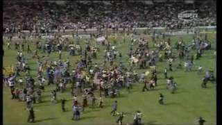 England 12 Scotland International 1977 Wembley pitch invasion [upl. by Ermey]