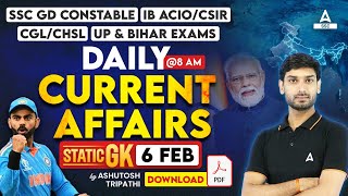 6 February Current Affairs 2024  Current Affairs Today GK Question amp Answer by Ashutosh Tripathi [upl. by Philander]