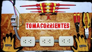 Como Instalar 123 o mas Tomacorrientes en una Habitación  Bien Explicado [upl. by Hoffarth956]