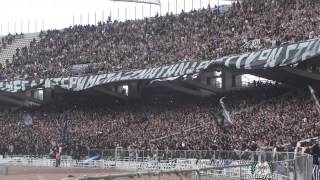 PAOK FANS In Athens OAKA Stadium Cup Final 2014 [upl. by Trebliw]