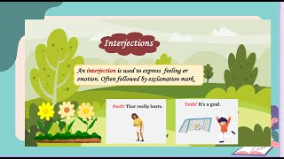 Interjections  English Grammar for kids [upl. by Boone]