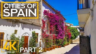 CITIES OF SPAIN  Ibiza the Most Trendy European Resort  4K City Walk and Aerial Views  Part 2 [upl. by Ysnat756]