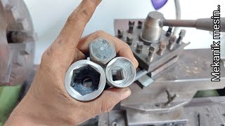 How to make hexagon hole in a socket wrenches [upl. by Jahdiel]