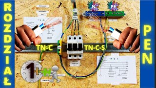 JAK ZROBIĆ ROZDZIAŁ  PEN  NA N i PE  TABLICA ELEKTRYCZNA KROK PO KROKU  PART 1 [upl. by Azarcon]