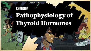 Thyroid Hormones Hyper amp Hypothyroidism Part 1  Sketchy Medical  USMLE Step 1 [upl. by Sender]