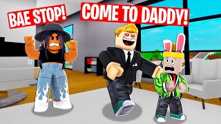 my DAD tried to ONLINE DATE ME ROBLOX BROOKHAVEN [upl. by Huber]