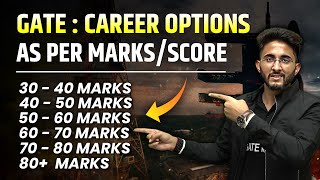 GATE  Career Options as per Marks  Score wise  GATE Marks Vs Rank [upl. by Ellienad]