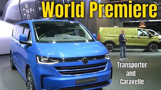 New VW Transporter and Caravelle World Premiere at IAA Transportation Volkswagen [upl. by Longmire]