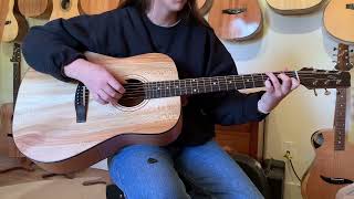 Serial No 112 Demo SycamoreCherry Handmade guitar Shenandoah Valley [upl. by Salomone]