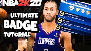 NBA 2K20 Mobile BADGE Tutorial How to EASILY get All the BADGES [upl. by Rratsal]