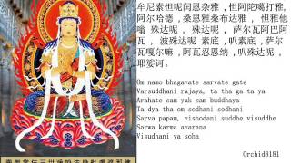 大日如來心咒 毗卢遮那佛心咒 Vairocana Buddha Mantra [upl. by Cissej821]