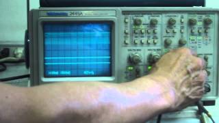 Tektronix 2445A PALNTSC 150MHz oscilloscope 動作確認 [upl. by Lokcin]