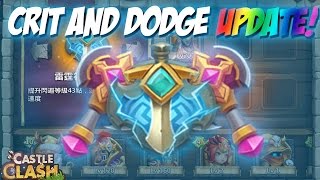 Castle Clash ADD Crit amp Dodge on Heroes Artifacts [upl. by Alexandre]