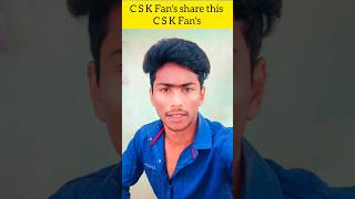 Csk fans share this your Csk friends  csk fans whatsapp status  csk fans cricket shorts msd [upl. by Andreana275]