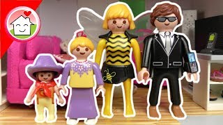 Playmobil Film deutsch  Familie Hauser in 3 Fasching STYLES  Spielzeug Kinderfilm [upl. by Jepson]