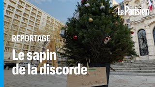 Paris  la mairie écolo du 12e refuse d’installer un vrai sapin les riverains en apportent un [upl. by Nies904]