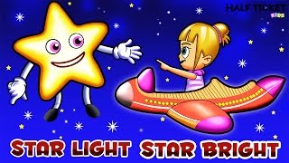 Star Light Star Bright  Nursery Rhymes Songs With Lyrics  Lullaby For Kids [upl. by Hgiel504]