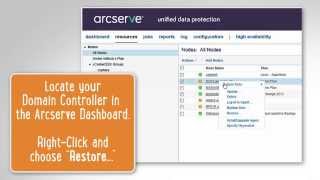 Arcserve UDP Quick Fix  Active Directory Restore [upl. by Winifield]