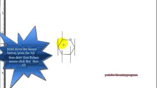 ChemDraw tutorial 5 draw glucose in Cyclic forms αB D glucopyranose [upl. by Lothair314]