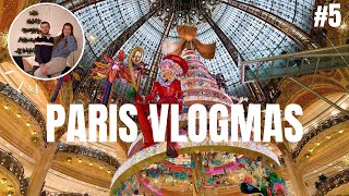 PARIS VLOGMAS DAY 5  The Galeries Lafayette tree  making our own 🎄 [upl. by Mathews]