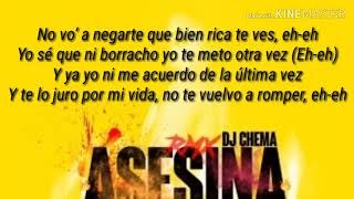 Asesina Remix  Letra [upl. by Ahsinrac]