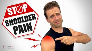 Fix Shoulder Pain Exercises For Rotator Cuff Tendonitis Tears and Impingement [upl. by Jeanne]