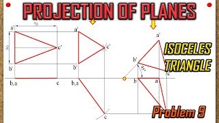 PROJECTION OF PLANESRecreatedLecture 9  Isoceles Triangle that looks as Equilateral Triangle [upl. by Yaras]