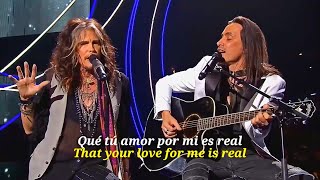 More Than Words  Steven Tyler amp Nuno Bettencourt Sub Español  Lyrics [upl. by Hasile192]