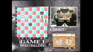 Kasparov v Short 1993 Speed Challenge Game 1 [upl. by Chansoo]