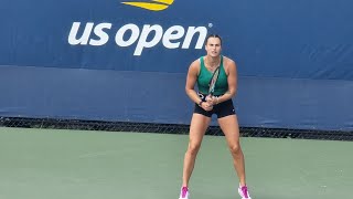 Aryna Sabalenka practice before US Open Final  September 7th 2024 [upl. by Reffinej]