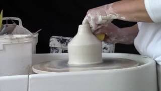 Quick Pottery Making a One Peice Lidded Jar Part 1 [upl. by Lashondra]