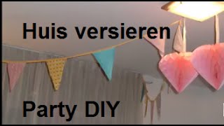 Huis versieren voor verjaardagDIY Party shoplog [upl. by Ibok]