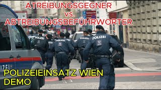 POLIZEIGROßEINSATZ bei DEMO in Wiener Innenstadt  05102024 [upl. by Atikir]