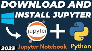 How to download and install Jupyter Notebook for Windows 10  11 with Python tutorial [upl. by Ainegul]