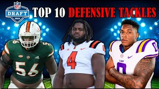 The 10 Best DEFENSIVE TACKLES In The 2024 NFL Draft I PreCombine Big Board [upl. by Jodoin]