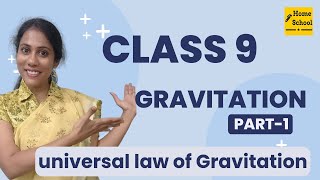 Gravitation Class 9 Science  CBSE  NCERT  Universal law of Gravitation [upl. by Nirehs]