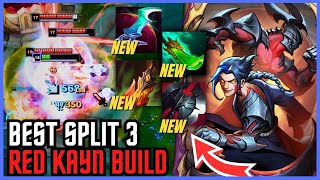 NEW BEST RED KAYN BUILD FOR SEASON 14 Split 3 [upl. by Anwad494]